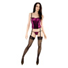 Lycra mesh bustier with g-string