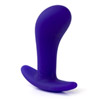 Pure silicone butt plug with curved tip Pure silicone butt plug with curved tip