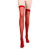 Sheer thigh high with rhinestone backseam