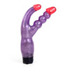 Double penetration multi-speed vibrator with realistic penis shape.