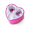 Glass Ben Wa balls with blown in heart or butterfly. Glass Ben Wa balls with blown in heart or butterfly.