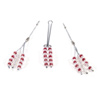 Nipple and clitoral non-piercing body jewelry ruby