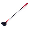 Riding crop with a leather heart tip and comfortable handle Riding crop with a leather heart tip and comfortable handle
