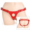 Leather dildo harness