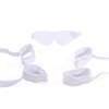 Four wrist and ankle restraints with connectors and one soft blindfold Four wrist and ankle restraints with connectors and one soft blindfold