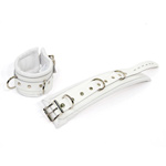 Luxe white ankle cuffs