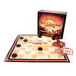 "Strip chocolate checkers"