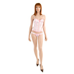 "Polka dot passion corset with thong"