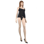 Sparkled mesh babydoll