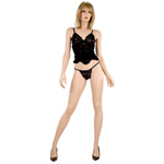 "Mesh ruched cami set"