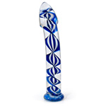 Inside out filligrino shaft glass dildo