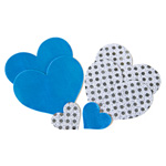 "Something Blue heart pasties"