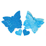 "Light blue butterfly pasties"