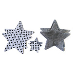 "Light silver star pasties"