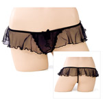 "Ruffled trim g-string"