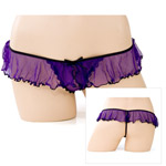 "Ruffled trim g-string"