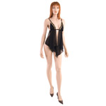 "Tiger eye babydoll with g-string"