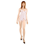 Iridescence babydoll with thong