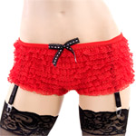 "Garter ruffle panty"
