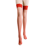 "Stay up backseam fishnet stockings"