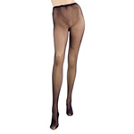 "Contrast backseam fishnets"