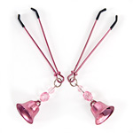 Fresh pink bell nipple clamps