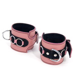 Pretty in pink wrist cuffs