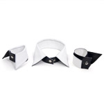 "Cocktail party collar and cuffs"