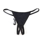 "Vibrating crotchless panty"