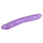 Reflective gel smooth double dong