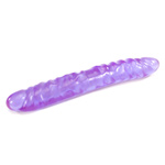 Reflective gel veined double dong