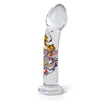 Inked hand blown glass probe