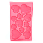 "Heart shaped ice cubes tray"