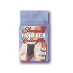 Leather and mesh pouch