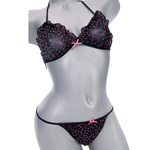 "Erotique polka-dot bikini set"