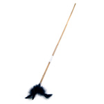 Feathers on a bamboo cane
