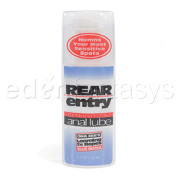 Rear entry anal lubricant