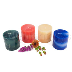 Marble swirl candle