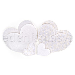 Like a virgin white heart pasties - Pasties set