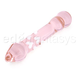 Glass wand with hearts - Glass dildo