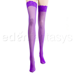 Lace top thigh high