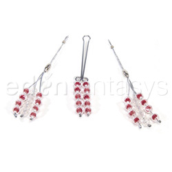 Nipple and clitoral non-piercing body jewelry ruby - Nipple jewelry