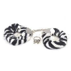 Tera Patrick's animal print cuffs