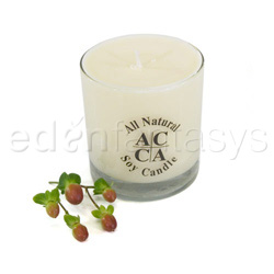 White tumbler - Candle