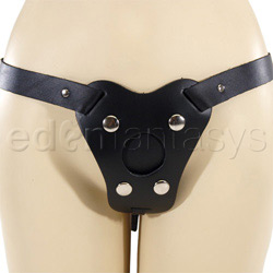 Fleece lined dildo harness - G-string harness
