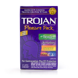Trojan pleasure 12 pack - Male condom