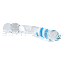 Savanna&rsquo;s spiral wrapped G-spot wonder - Glass G-spot shaft