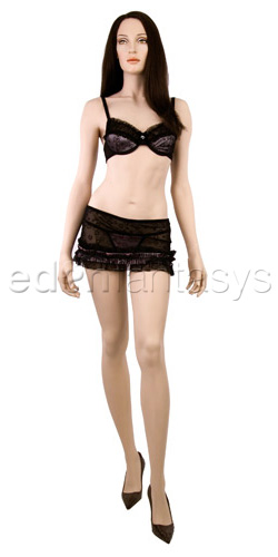 Flocked heart mesh set