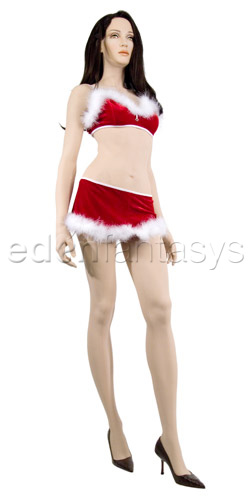 Velvet bra and g-string
