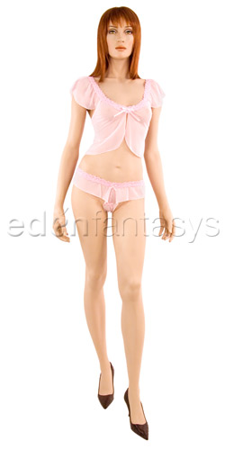Lycra net cami set